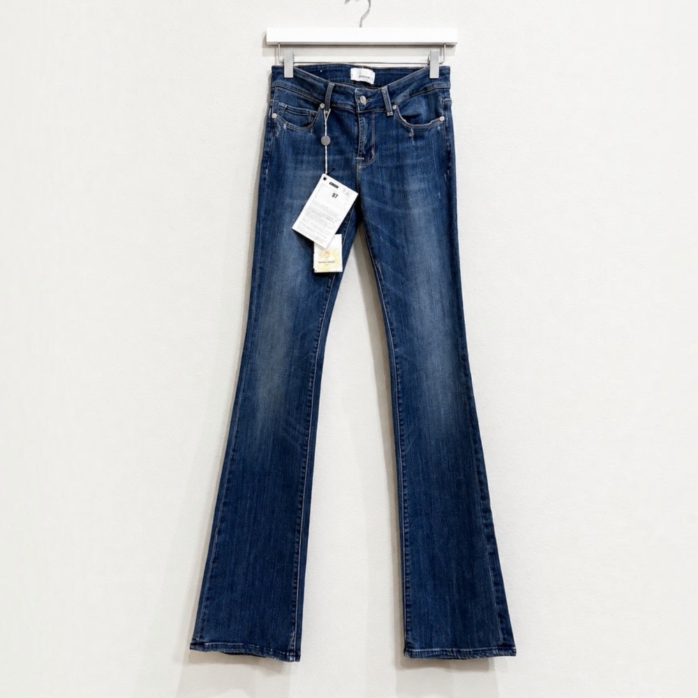 New Good Mood Italia Farrah Zampa flare jeans size 25 Full Length 33” inseam
